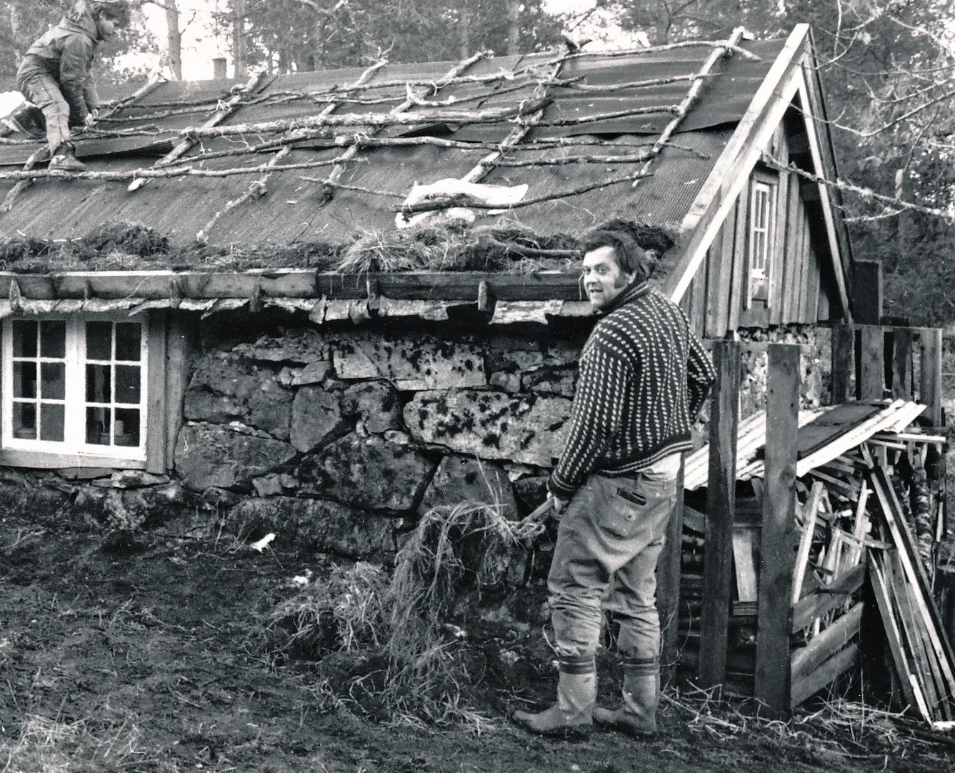 Tor G. Bugten i arbeid på Margerthes Minde